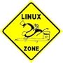 LINUX ZONE computer penguin software NEW sign