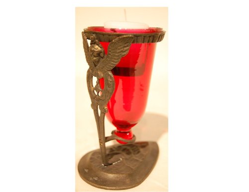 RED Glass Lantern