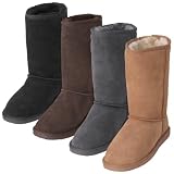 Brumby Shearling Sheepskin Flat Sole Comfort Boots