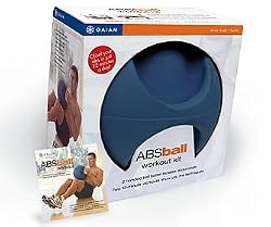 Gaiam Abs Ball Workout Kit (Color May Vary)
