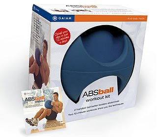 Gaiam Abs Ball Workout Kit (Color May Vary)