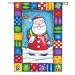 Patchwork Santa Banner