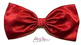 Large Classic Red Disney Princess Snow White Inspired Satin Hair Bow (Barrette)