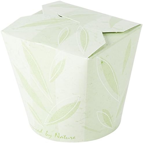 SmartServ 26SSNATURM 26 oz. Nature Print Microwavable Paper Take-Out Container - 25/Pack