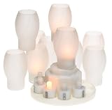 Philips Aurelle 13669-7 LED Rechargeable Candle 10-Pk, Tulip