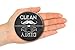 Aloha Girls Gifts Big 3.5” Dirty Clean Dishwasher Magnet Ends Common Kitchen Problem. Adheres to Any Surface. Grey.