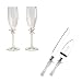 Kitchen & Housewares : Beach Champagne Flutes and Serving Set - Ivory