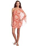Sweet Pea Women's Mesh One Shoulder Cape Dress