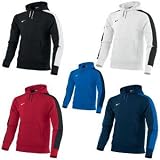 NIKE Herren Langärmliges Kapuzensweatshirt Team Fleece, obsidian/white, S, 329353