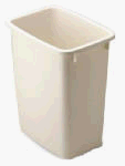 Rubbermaid #2805-00BISQ 21QT Bisque Wastebasket