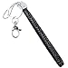 Womdee(TM) Fashion Rhinestone Crystal Bling Wrist Strap Key Chain-Black With Womdee Accessory