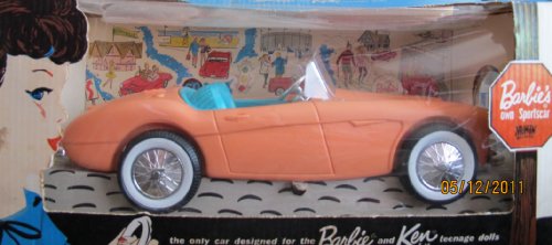 Barbie's Own SPORTSCAR AUSTIN HEALEY Barbie & Ken Dolls FIRST SPORTS CAR (1962 IRWIN/Mattel)-image