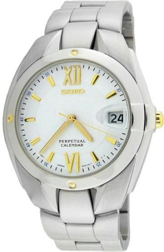 Seiko Men's Perpetual Calendar Steel Watch SLL030