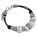 schmuck-art Armband Celina cream/silver 26059