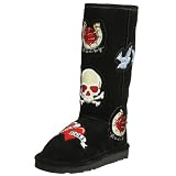 Chooka Women's Black Tattoo City Sheepskin Boot