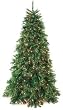 12' Downswept Tiffany Fir Pre-Lit Artificial Christmas Tree Clear Lights