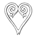Gothic Heart Brooch