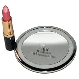 Floxite 10x Chrome Lighted Cosmetic Mirror with Suction Cups and Travel Pouch
