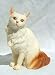 turkish van - CAT White Turkish Van Auburn GINGER TAIL Figurine 5247