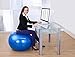 Exercise Ball with Pump- Gym Quality, 2000lb Anti-Burst, Anti-Slip Fitness Ball by DYNAPRO. More colors and sizes available aka Yoga Ball, Swiss BalL