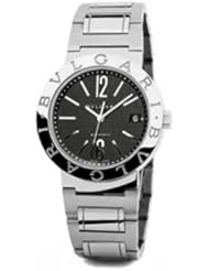 Bvlgari Womens BVLBB38BSSDAUTON Black Dial Watch