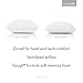 MALOUF Zoned Dough Pillow, King - Low Loft Firm, White