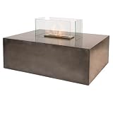 Bio Flame Blocco Blocco BioEthanol Fireplace With Sturdy Concrete Base