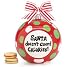 Santa Doesn't Count Calories Cookie Jar With Christmas Ornament Shape