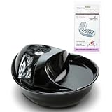 Pioneer Pet 6022 Ceramic Drinking Fountain, Raindrop Design Smartcat With 3 Extra Filters (total of four)