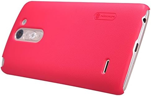 G3 Stylus Shield Case, Monoy Super Frosted Shield Hard Case Cover With Screen Protector Compatible for LG G3 Stylus, D690, D693 (Bright-Red Shield Case)