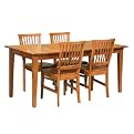 5 Pc Arts and Crafts Dining Table with Leaf and 4 Chairs