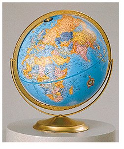 Childrens Toyshop  Toys : 12" Tiffin Blue Oceans Globe in Swing Meridian