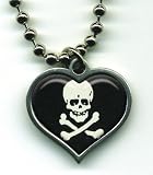 Hand Made Womens Retro 'SKULL AND BONES' Chain Necklace Pendant