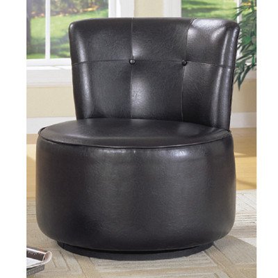 Rounded Back Swivel Lounge Chair