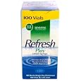 Allergan Refresh Plus Lubricant Eye Drops for Sensitive Dry Eye Including Lasik Dryness, Larger Size - 100 Single Use Vials