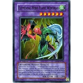  Yu-Gi-Oh! - Elemental Hero Flame Wingman - Duelist Pack 1 Jaden Yuki - #DP1-EN010 - 1st Edition - Super Rare