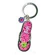 Tinker Bell Pink Flip Flop Pewter Keychain