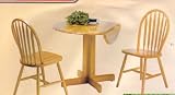 BEAUTIFUL 36DIA ROUND TABLE W.2 DROP-LEAF AND 2 CHAIRS