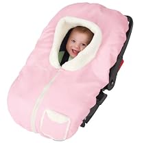 Kiddopotamus PoshPouch Premium Baby Carrier Cover Faux Seude & Fur, Pink