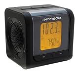 Thomson CP202 Uhrenradio mit 2 Alarmzeiten/Projektion schwarz