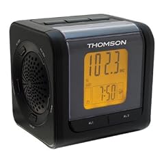 Thomson CP202 Uhrenradio mit 2 Alarmzeiten/Projektion schwarz