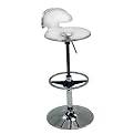 Angelique Adjustable Barstool - Clear Acrylic