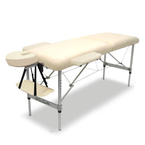 OneTouch Massage Euro-Light Series Light Weight Portable Massage Table Cream White 8C