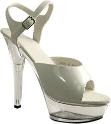 White Platform Costume Shoes (Size:Large 9-10)