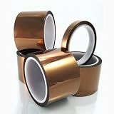 CS Hyde Kapton Double Sided Silicone Adhesive Tape, Amber 1 inch x 36 yards