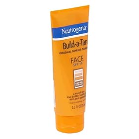 Neutrogena Build-A-Tan Gradual Sunless Tanning for Face, SPF 15, 2.5 Ounce (Pack of 2)