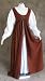 Brown Medieval Renaissance Gown Dress and Chemise Costume LOTR Large by Artemisia Designs