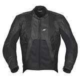 Alpinestars Alloy Leather Motorcycle Jacket Black 56