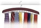 Necktie and Belt Organizer (Walnut) (6