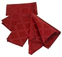 Lenox Laurel Leaf Set of 4 Napkins, Cranberry
